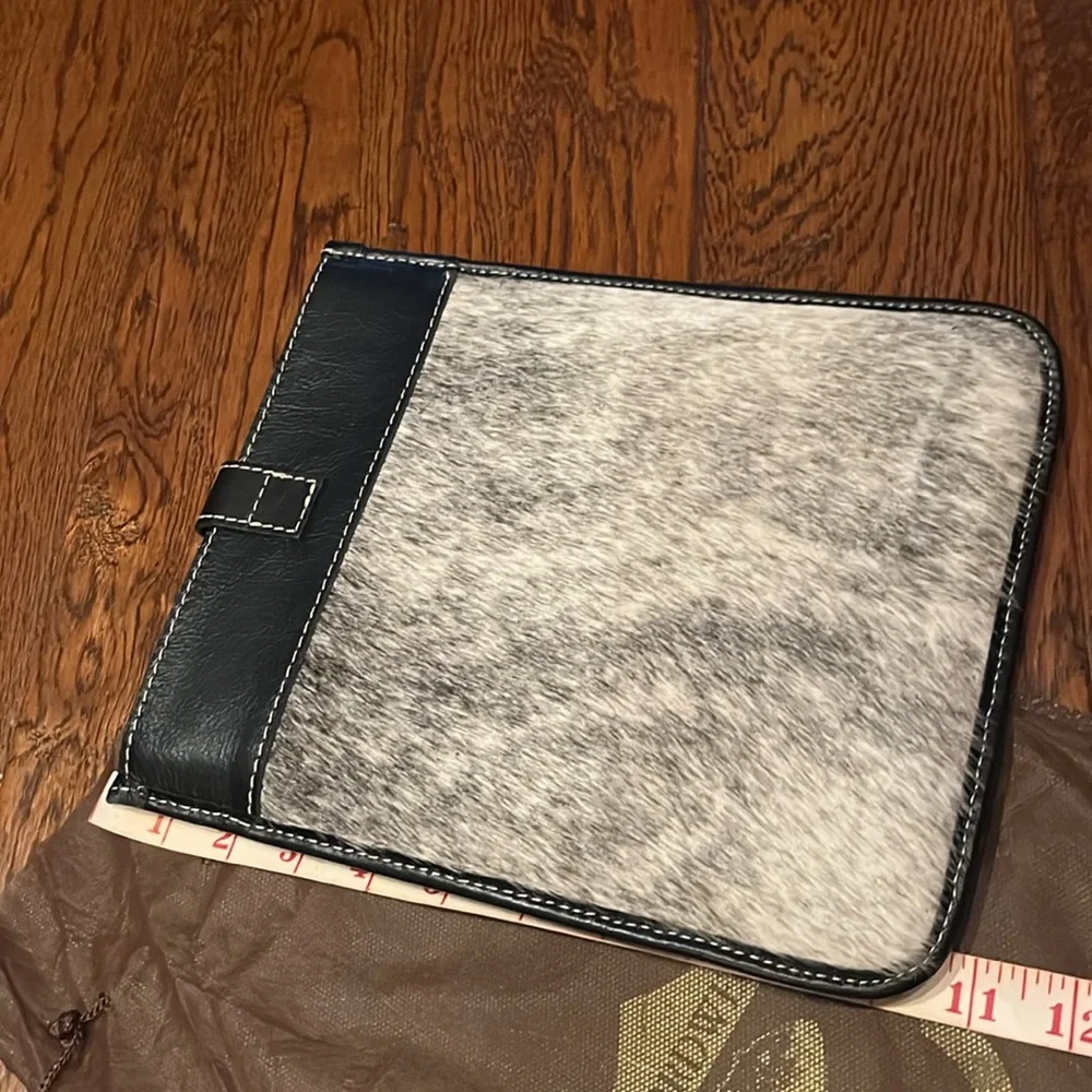 Cow leather iPad case.